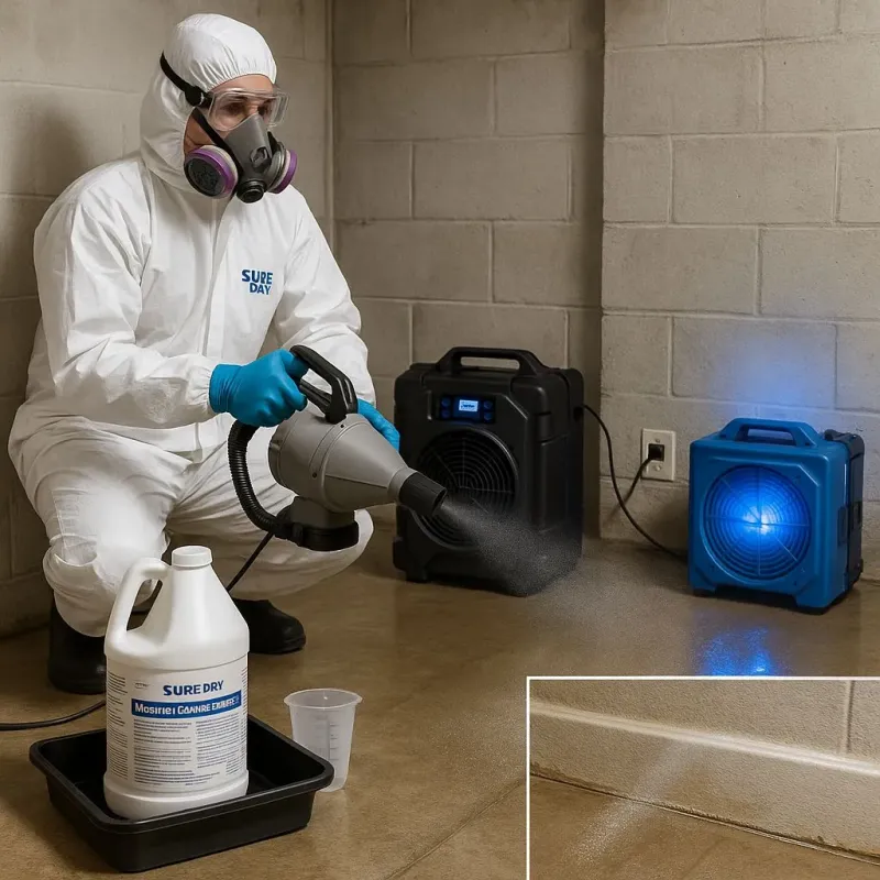 Sanitization and Odor Removal process in Spring Valley, WI